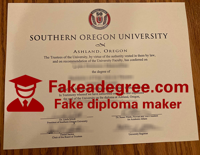 Southern Oregon University diploma Southern Oregon University diploma