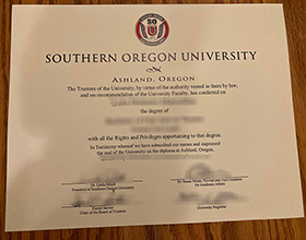 Southern Oregon University diploma