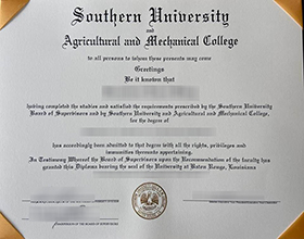 Southern University diploma