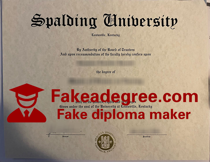 Spalding University diploma