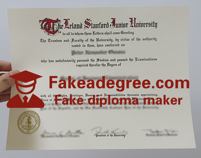 Stanford University diploma
