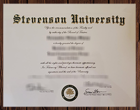 Stevenson University diploma