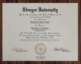 Strayer University diploma