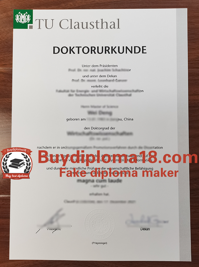 TU Clausthal degree