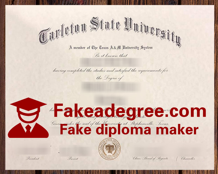 Tarleton State University diploma Tarleton State University diploma
