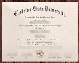 Tarleton State University diploma