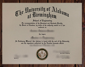University of Alabama at Birmingham diploma