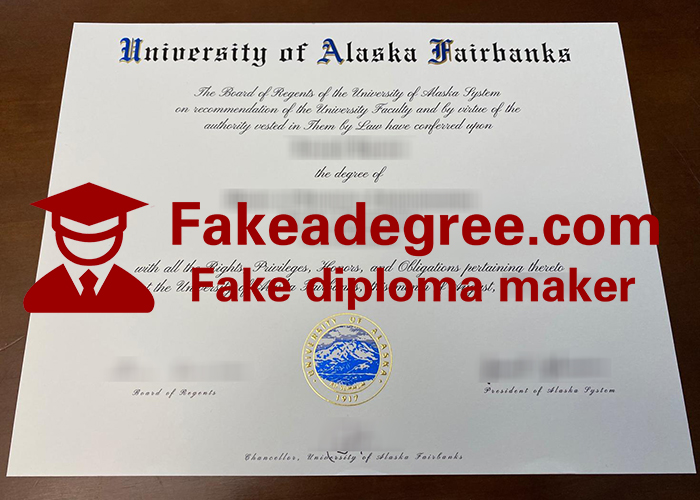 University of Alaska Fairbanks diploma University of Alaska Fairbanks diploma