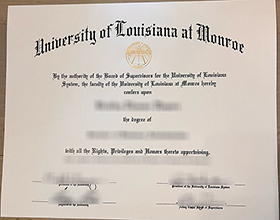 University of Louisian at Monroe diploma