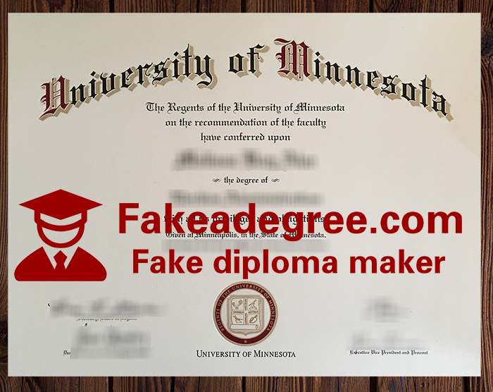University of Minnesota diploma University of Minnesota diploma