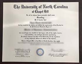 University of North Carolina at Chapel Hill diploma