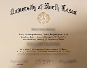 University of North Texas diploma
