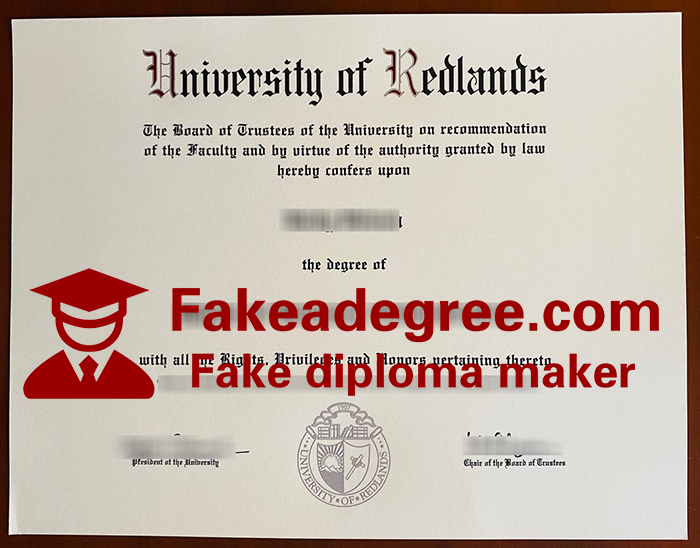 University of Redlands diploma University of Redlands diploma