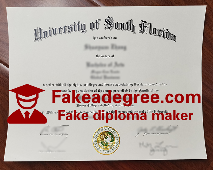 University of South Florida diploma