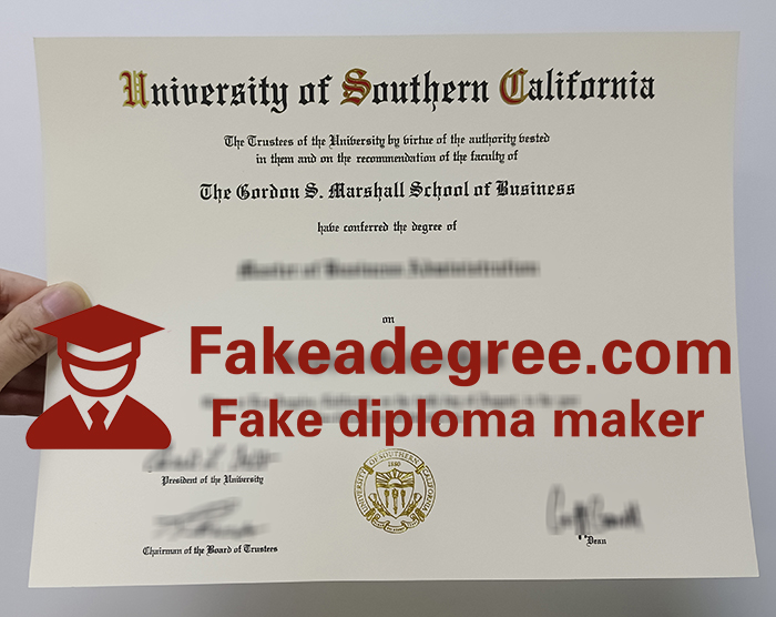 University of Southern California diploma University of Southern California diploma