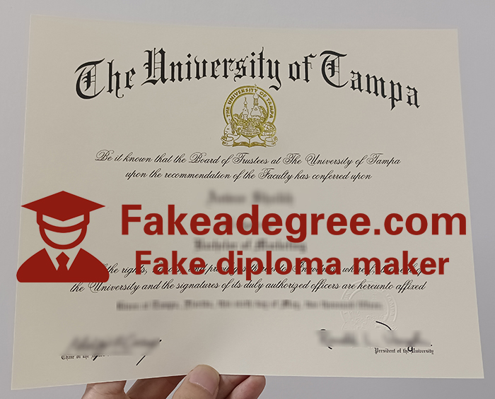 University of Tampa diploma University of Tampa diploma