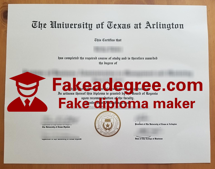 University of Texas at Arlington diploma University of Texas at Arlington diploma
