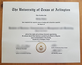 University of Texas at Arlington diploma