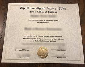 University of Texas at Tyler diploma