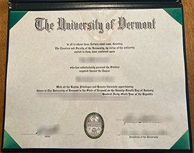 University of Vermont diploma