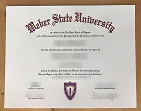 Weber State University diploma