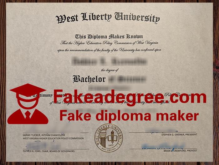 West Liberty University diploma West Liberty University diploma