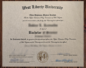 West Liberty University diploma