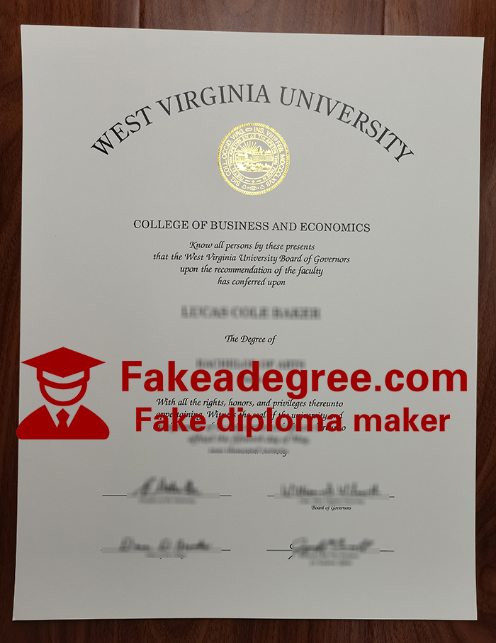 West Virginia University degree