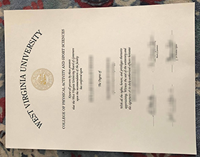 West Virginia University diploma