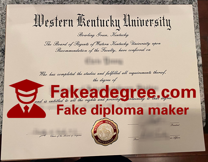 Western Kentucky University diploma