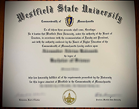 Westfield State University diploma