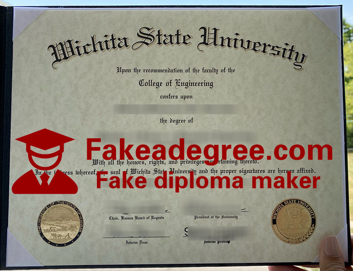 Wichita State University diploma Wichita State University diploma