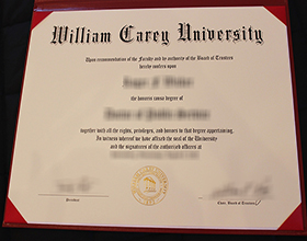 William Carey University diploma