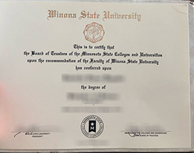 Winona State University diploma