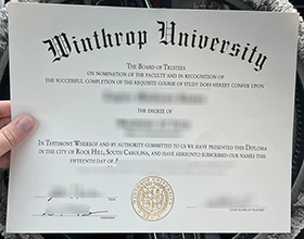 Winthrop University diploma