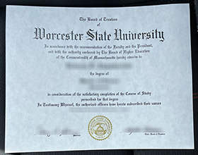 Worcester State University diploma