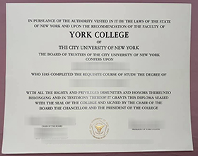 York College diploma