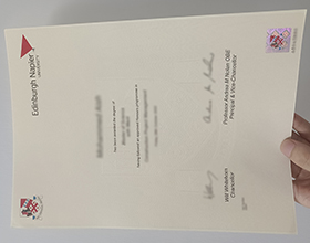 Edinburgh Napier University diploma