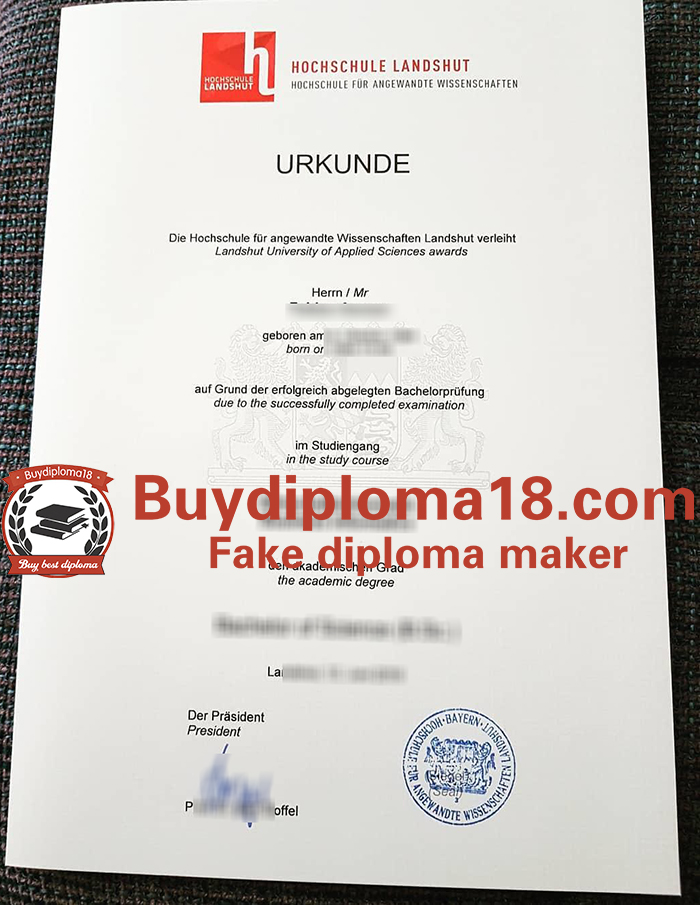 Hochschule Landshut Urkunde Hochschule Landshut Urkunde