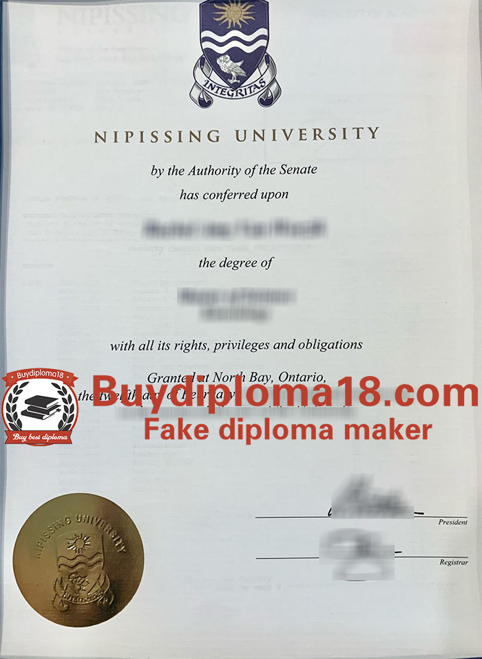 Nipissing University diploma Nipissing University diploma