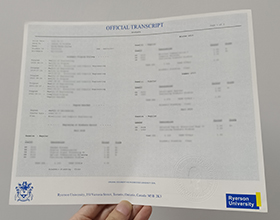 Ryerson University transcript