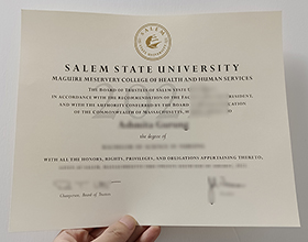 Salem State University diploma