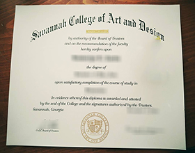 Savannah College of Art and Design degree