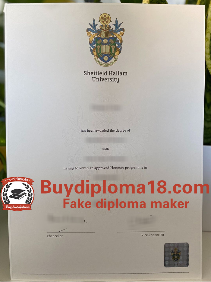 Sheffield Hallam University diploma