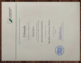 Universität Bayreuth Urkunde