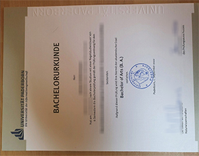 Universität Paderborn Urkunde