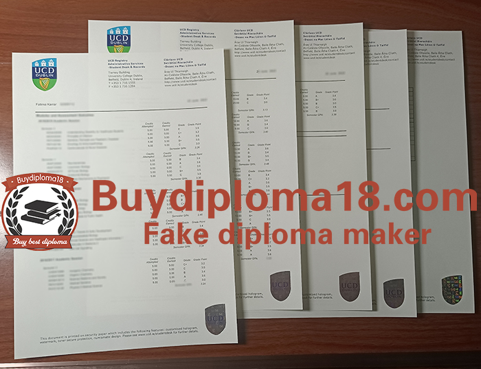 University College Dublin transcripts