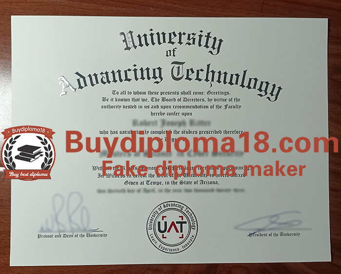 University of Advancing Technology diploma, UAT degree University of Advancing Technology diploma