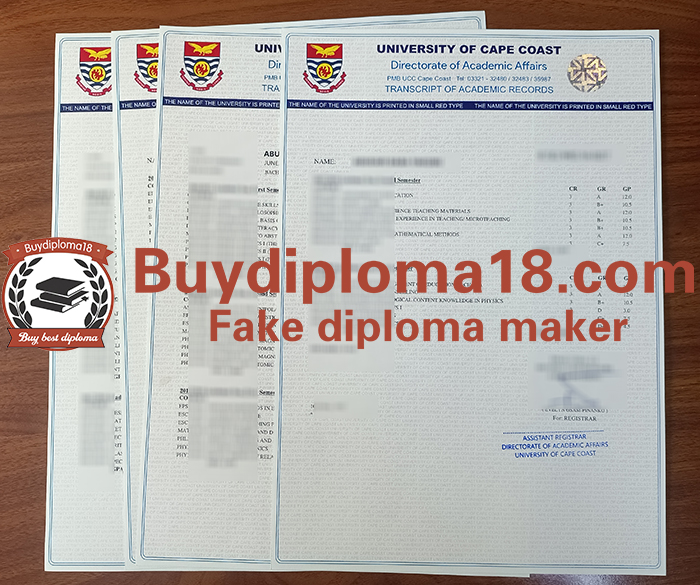 University of Cape Coast transcript