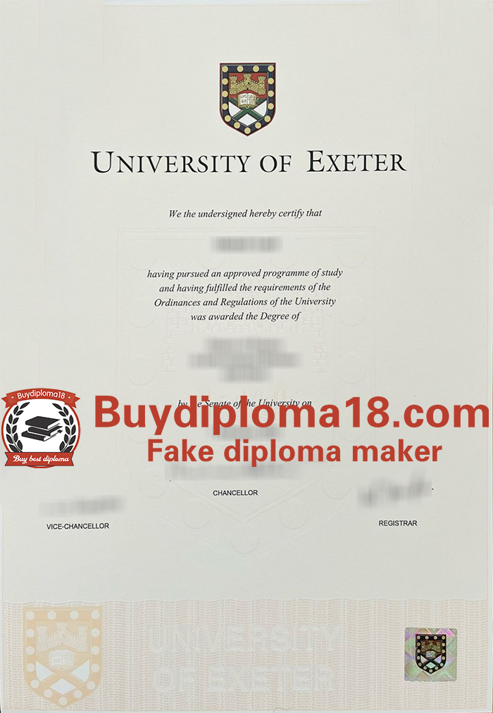 University of Exeter diploma